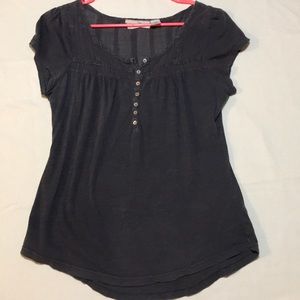 Short Sleeve Peasant Top